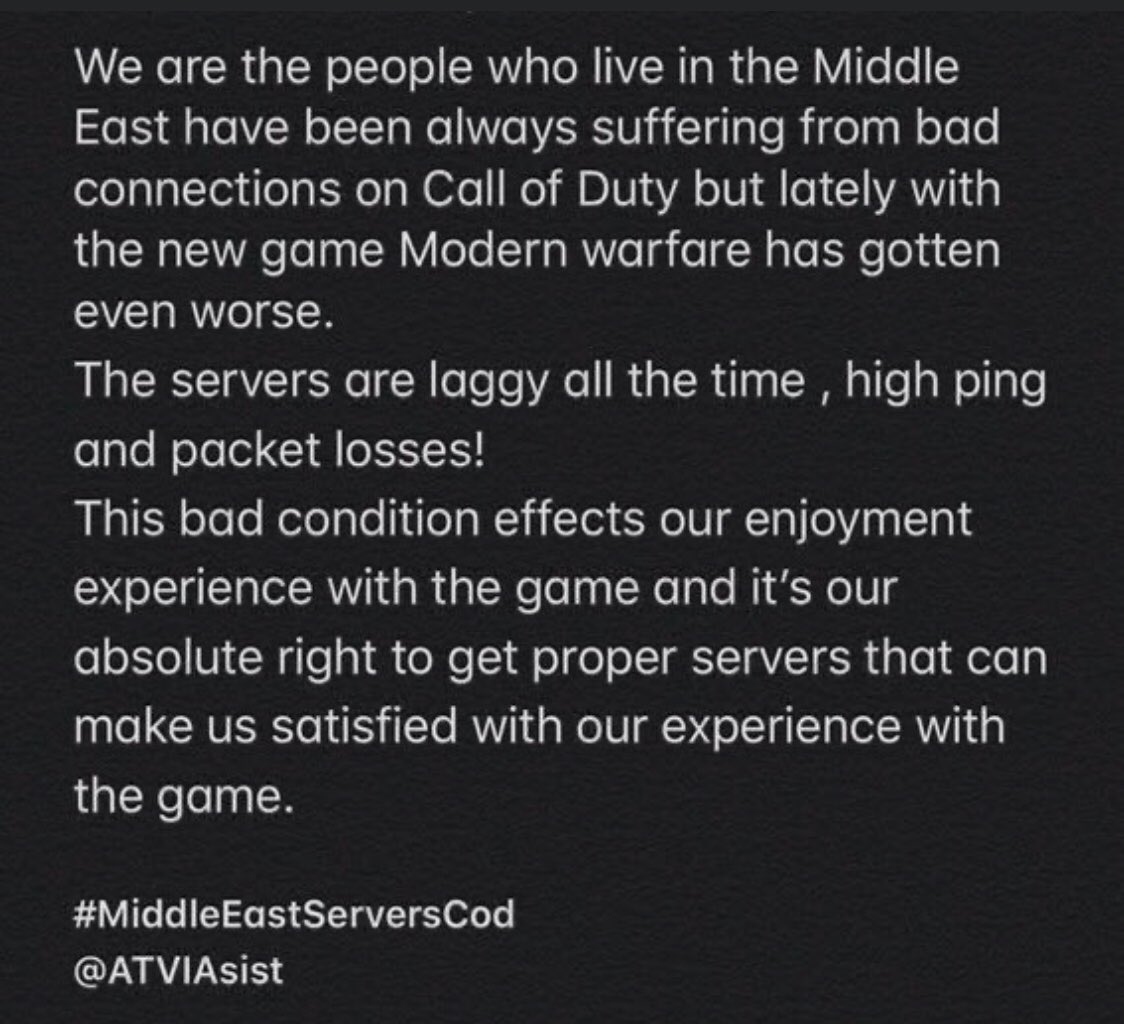 aassrr__12's tweet photo. @ATVIAssist #MiddleEastServersCod https://t.co/PQJGjHa9NN