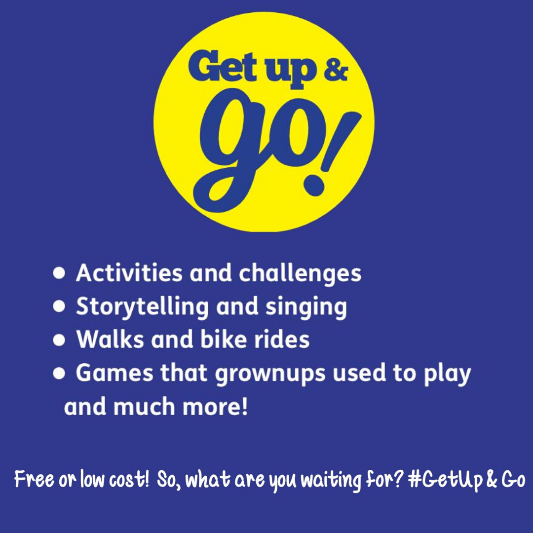 HealthyTogethr's tweet photo. Get Up and Go is back this summer with an online programme of fun activities for you to try at home. There’s a poster and certificate that you can use to get inspired and rewarded for your efforts! Download all you need to take part at https://t.co/HPbjXaC6Ae #GetUpandGo https://t.co/Or4lCf4n4j