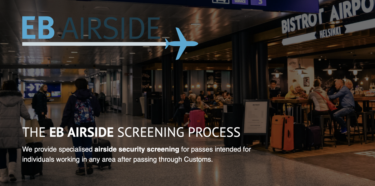 EBAirside's tweet photo. For detailed information on our screening process, click here https://t.co/p8yxFPQPiL

From GSAT training to 5 year referencing, we're the most thorough and quickest supplier of airside screening today.

#Aviation #Security #EBAirside https://t.co/5vDmhkyz1y