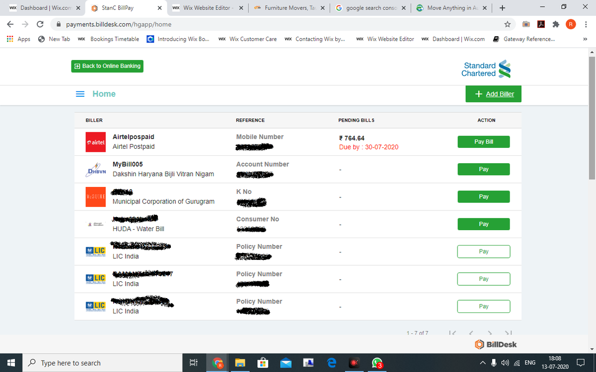 ramanmonu's tweet photo. @StanChart @StanChartHelpIN @StanChartIN @ @Airtel_Presence @airtelindia I think both of you are tying up to loot customers by Airtel sending the charge amount to Stanc and Satnc paying, where I have already deleted Airtel BB from biller a/c on 12th June 2020. see attachment(1/2) https://t.co/a9xBdv4yrL