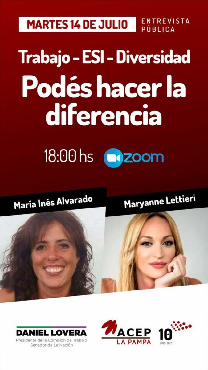 Marines_alva's tweet photo. Entrevista pública con @maryannelett ¿Cómo incluir la diversidad en el mundo del trabajo? ¿Qué aporta la ESI? ¿Cómo reducir la brecha? Martes 14/7 18hs Vía zoom Inscripción por mje privado a la fanpage @AcepLaPampa @Lenny_Caceres @DiarioFemenino1 @ArgentinaRIPVG #ESI #inclusion https://t.co/mFI2cDIbOp