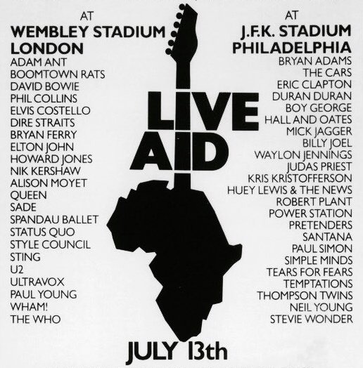 Por qué es tendencia? on Twitter: &quot;&quot;Live Aid&quot;: Porque se cumplen 35 años desde los conciertos a beneficio en Londres y Filadelfia https://t.co/7UfQe7n6dW&quot;