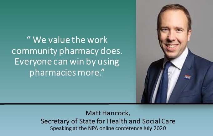 NPA1921's tweet photo. Thank you to @MattHancock for taking time out of his busy schedule to thank all independent pharmacies for their hard work.

Our next session starts at 19.30 Public Perceptions of #COVID19 and #CommunityPharmacy - https://t.co/t9GXHLEeMc https://t.co/f0891SkT5l