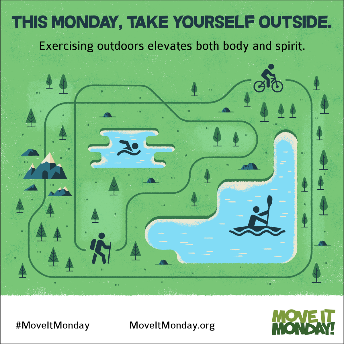 HealthyMonday's tweet image. Exercising outdoors is an excellent way to experience the sights, sounds, &amp;amp; smells of nature while also getting in your daily physical activity. Click below to learn how to let nature be your gymnasium.  
mondaycampaigns.org/move-it-monday…

#MoveItMonday #ExerciseOutside #HealthyMonday