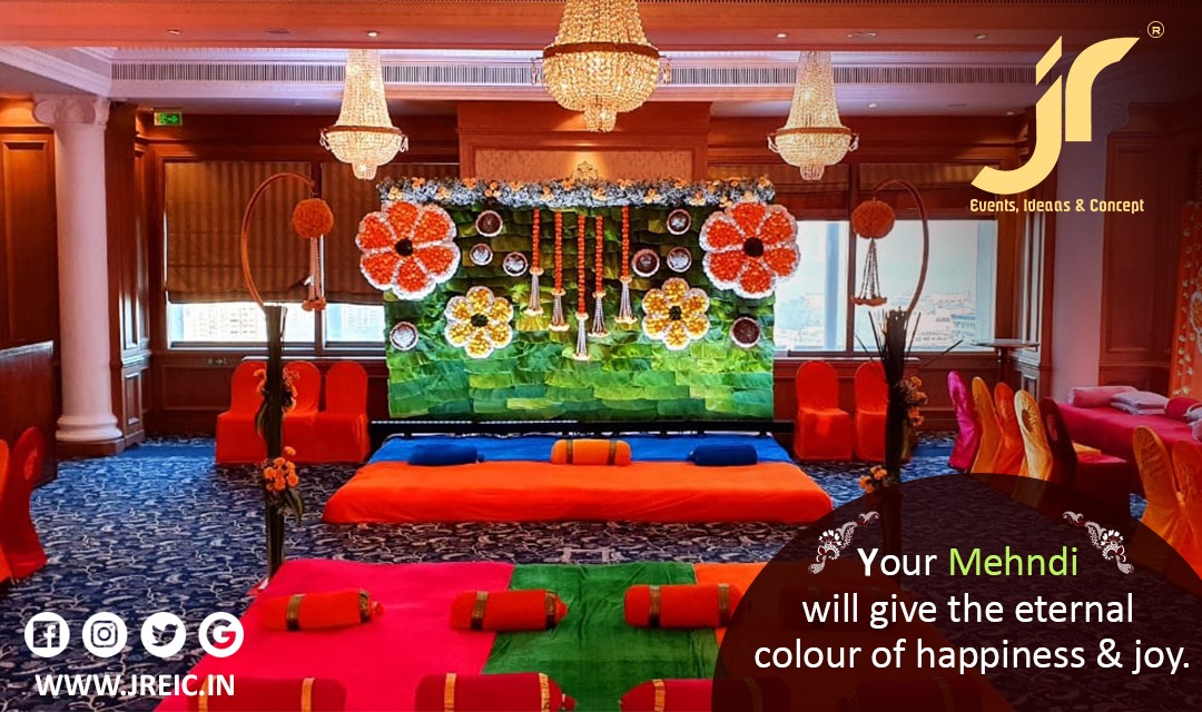 JrEvents_IC's tweet photo. Create an extraordinary mehndi function with #JREvents. It this pandemic we provide everything you need for this situation, so that the only thing you do is to enjoy your event without any fear.

Venue: @TajHotels

#JREIC

#covid19 #decor #event #eventplanner #weddingplanner https://t.co/TqSskEZGAE