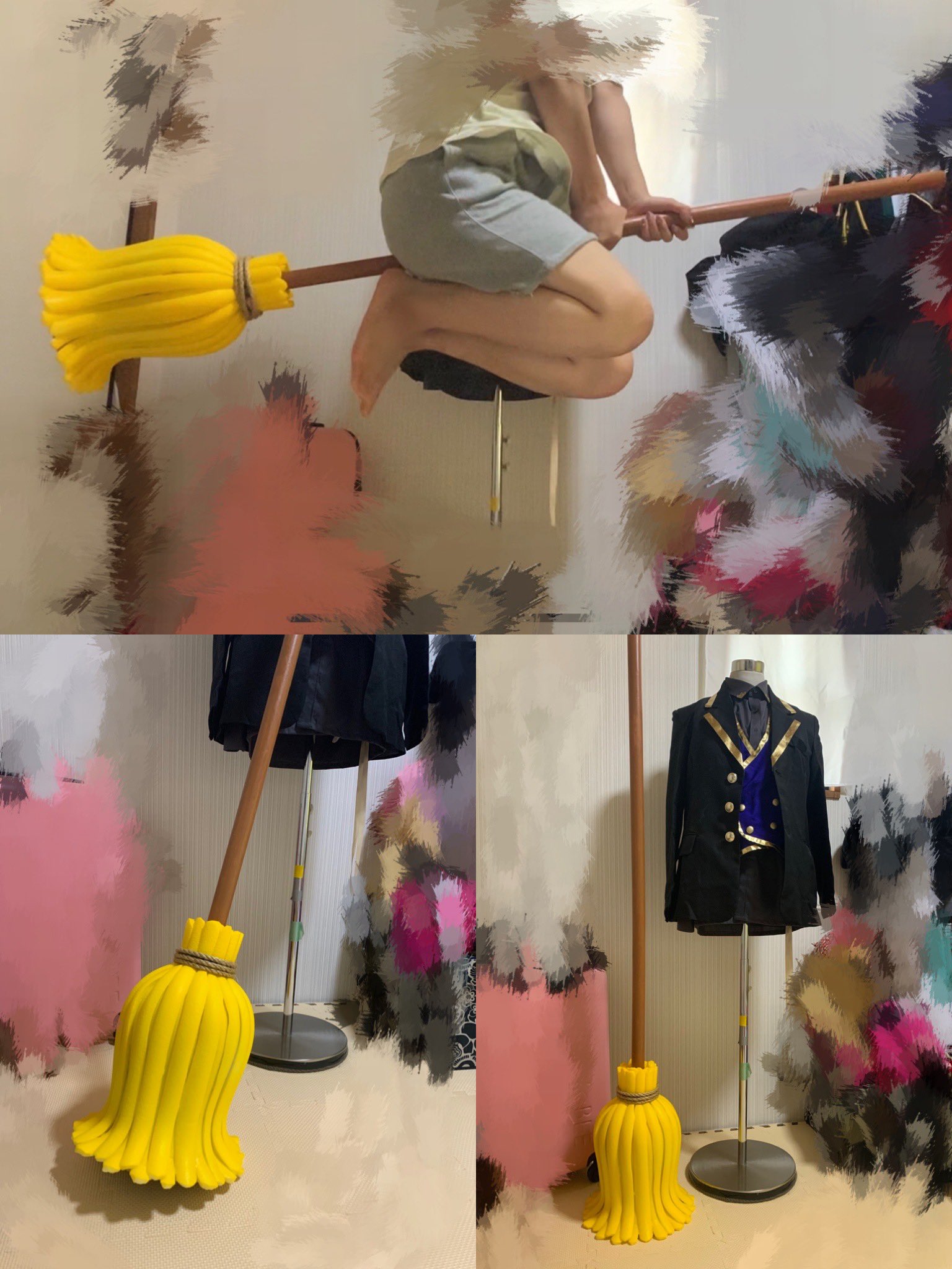 すずか 魔法のほうき完成したので 誰かの参考になったら嬉しいなって思って作り方まとめてみました 3000円以下で作れるのでみんな飛行術しようぜ T Co 30ju26lbv2 Twitter