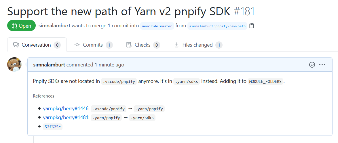 coc-tsserver 패치
github.com/neoclide/coc-t…

coc-tsserver가 Yarn PnP를 지원하는 방식이 좀 희한하다. 상대경로를 current working directory가 아닌 프로젝트 루트 기준으로 계산하면, 저런 문제가 애초에 없을텐데 왜 저렇게 구현한건지 모르겠음