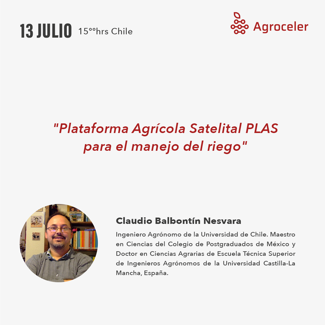 agroceler's tweet photo. Les presentamos a nuestro expositor de hoy.
CLAUDIO BALBONTIN (@tinsoco), Ingeniero Agrónomo de la Universidad de Chile.
Se pueden inscribir en https://t.co/YmYbbkW7GY
#agroindustria #agriculturadigital #riego #gestión
#agroceler #agricultura https://t.co/8S1L8ZA8zT