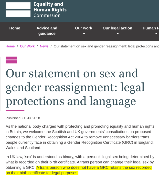 BTW single-sex exceptions are not for excluding "trans people" - only for justifiably excluding those who are male. So why does  @scotgov not consider securing women's representation to be a legitimate aim? What happened to the Gov's commitment not conflate sex and gender?