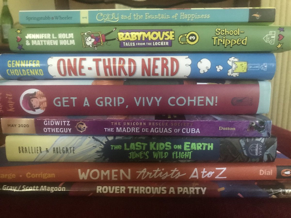 springstubb's tweet photo. As we think about going back to school, so many things are uncertain—but not the fact that #kidsneedbooks . Follow and RT by 9 PM on 7/15 to receive this stack. I’ll sign the CODY! https://t.co/KpPpk9YD7W