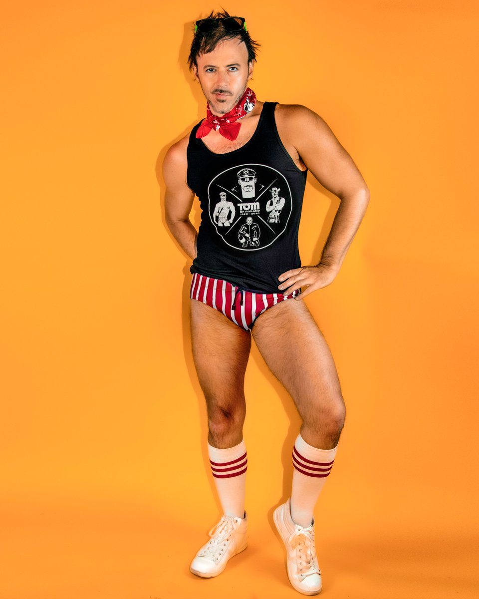 PeachyKingsShop's tweet photo. #MondayMotivation...#NYCgays, it's time to show off that #Coronabody you've been #quarantining with all spring. 🤪Feel free to show it off in our new #TomofFinland tanktop! ❤️ https://t.co/Y4qqzZBjKv  🍑 #TOMS100 #70sstyle #speedo #Leathermen https://t.co/jt9TE7OVw1