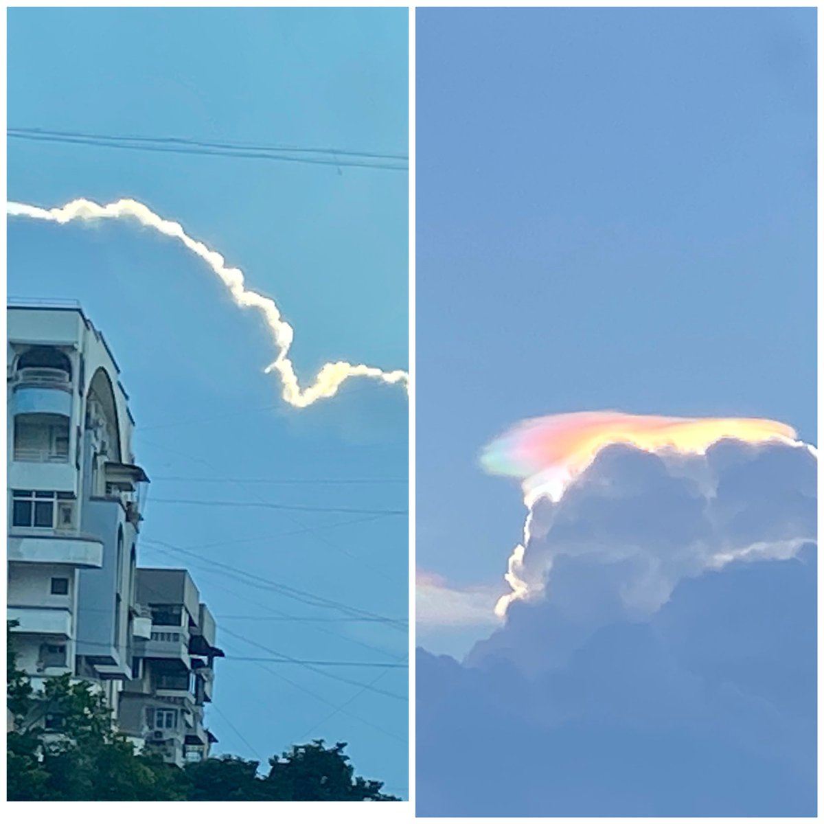 nidhishrimm's tweet image. Every cloud has a silver lining and I saw one today ... 

#silverliningforlearning #SilverLining #nature #atitsbest #beautifulrainbow #thesky  #ahmedabd #ahmedabdsky