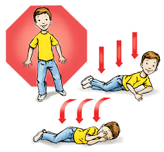 RCFireRescue's tweet photo. Never “stop, drop, and roll” when there is a fire in your house…only if your clothes are on fire. @TNCommerceInsur #FireSafeTN https://t.co/YX3IlgJpux