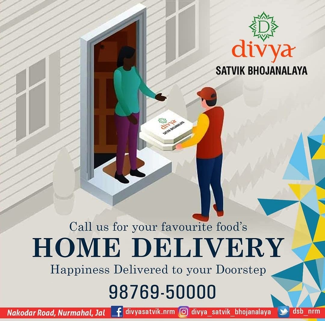 dsbnrm's tweet photo. Call us for your favourite food's #HOMEDELIVERY. Happiness delivered to your doorstep
Eat Healthy and Stay Healthy....!
DIVYA SATVIK BHOJANALAYA
(pure #vegetarian #fine_dine #restaurant)
#NakodarRoad, #Nurmahal, #Jalandhar
📞 +91 98769 50000
Open for #Dine_In till 9 pm. https://t.co/suc0OmXrK2