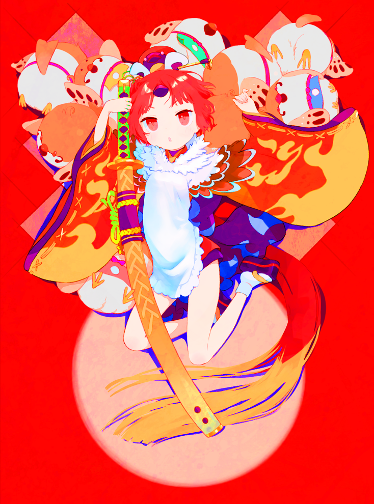 「#絵を彩度100にすると超派手 」|街子まきのイラスト