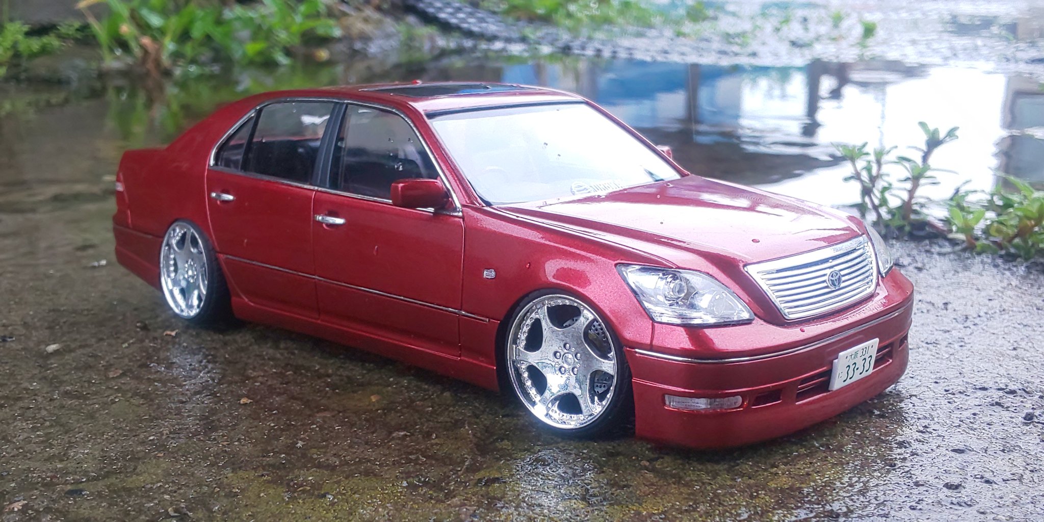 アオシマ　トヨタ　30セルシオ　クレンツェ　バズレイア　20インチ 青島文化教材社 アオシマ ザ・チューンドパーツ No.76 1/24
