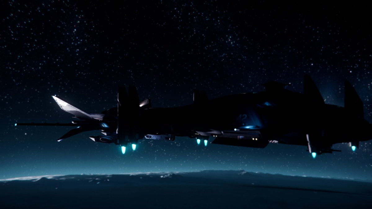 VSkirata's tweet image. Looming in the distance an #Aegis always lurks

This one does not deprive the poor space trucker of cargo, rather it defends it, watching over trading outposts, or hunting down griefers, pirates, and criminals alike. 

@RobertsSpaceInd #StarCitizen #Retaliator #bomber #torps