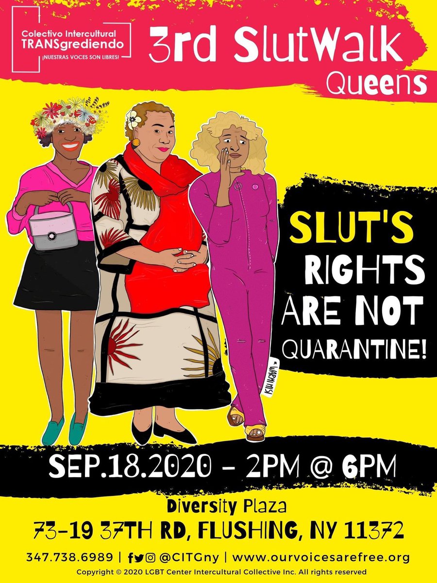 CITGny's tweet photo. #Share it, follow us and see you on the #march 👠✊🏽❤️ #SexWorkIsWork #SexWorkIsWork #SexWorkIsWork #SlutWalkQueens #SlutWalkQueens
Sep/18/2020 •2pm/6pm• Sep/18/2020 #SlutWalkQueens #SlutWalkQueens https://t.co/hUlQrJxV2I