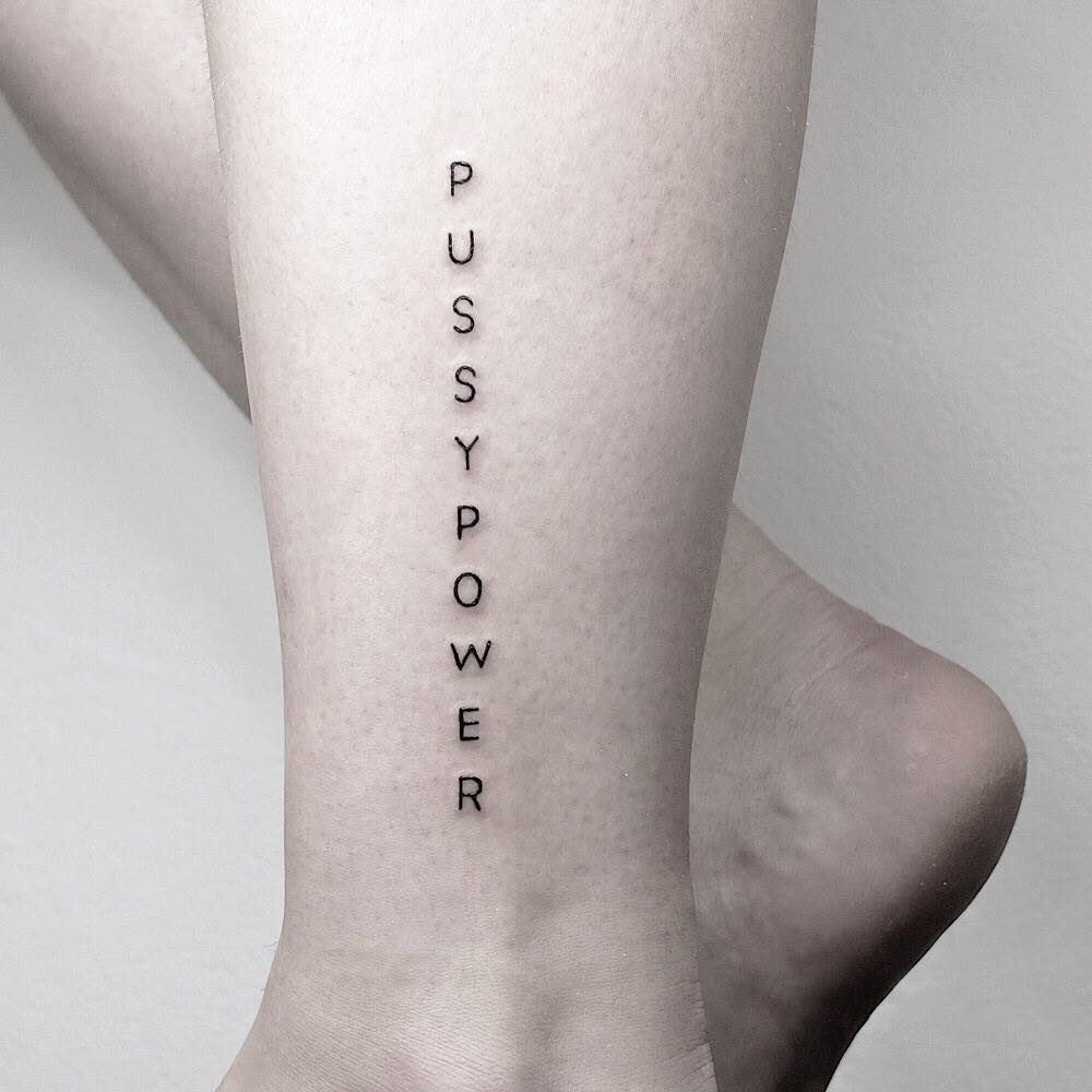 Tattoo / Power / women / powerful | Writing tattoos, Feminist tattoo,  Inspirational tattoos