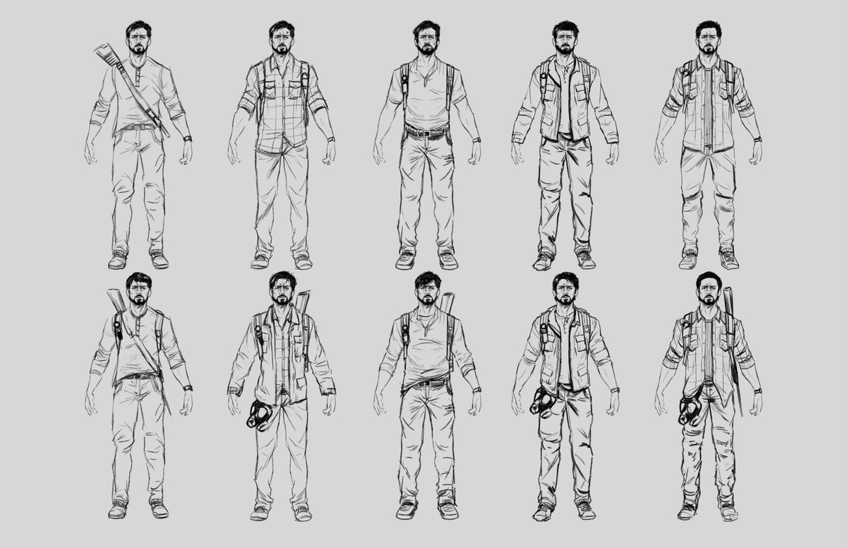 EthanCastillo05's tweet image. Taking @pboutte’s Costume Concept Design class at @CGMasterAcademy. First assignment, create mood boards for two characters and 10 thumbnails. I did Batman and Joel from @Naughty_Dog #TheLastOfUsGame2. Really excited for the class! #ConceptArt #ConceptDesign #Batman #Wacom