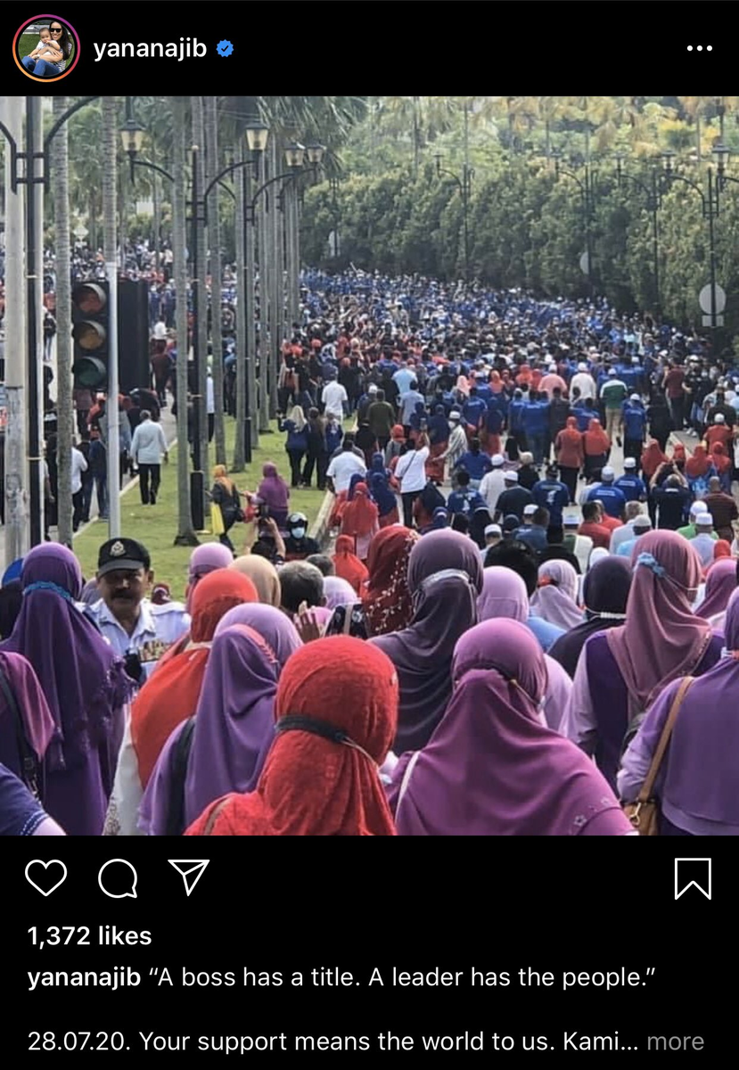 Thevesh's tweet photo. A true leader would have made it absolutely clear to the people he served that they should stay safe at home.

Our DG and frontliners are working day and night to prevent a second wave, and y'all do this nonsense.

There's going to be a Najib cluster. https://t.co/EuINL3ASFQ