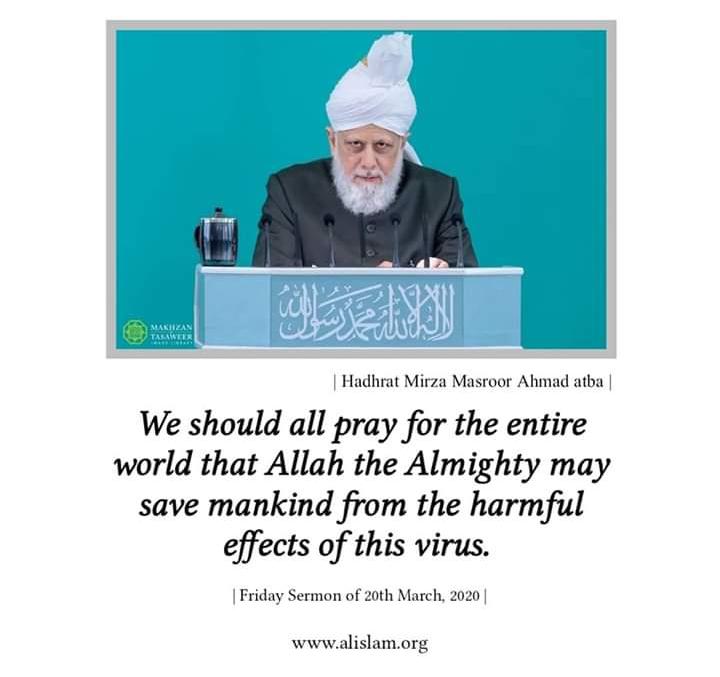 FarhanaKanwal_T's tweet photo. ✨Pray for Corona Free World✨
#KhalifaOfIslam
#PrayForMankind
#CoronaVirusPandemic
#StayHomeStaySafe🏠
#AhmadiyyatTheTrueIslam🕊️ https://t.co/3EvYbb3c06