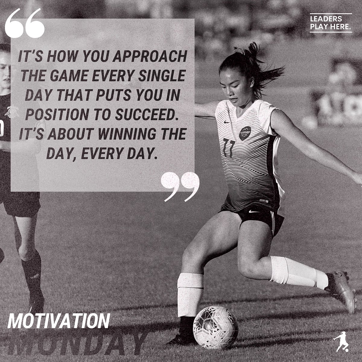 It’s not one game or practice that puts you in position to succeed. It’s the will to put in that work each day &amp; build the small victories into that big one.

It’s easy to work when you feel like it but the best find ways even when they don’t.

#LeadersPlayHere
#MotivationMonday