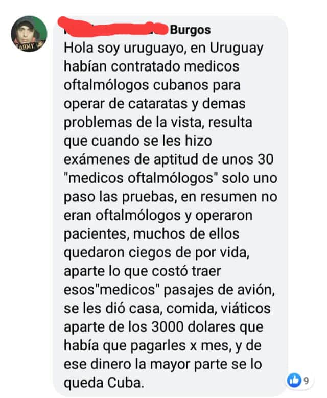 Zaraylatos's tweet photo. Los médicos cubanos son lo peor de lo peor. Muchas veces lo e manifestado y gente de otros países también. #NoALosMedicosCubanos https://t.co/hxJqdSooCp