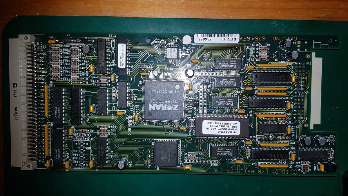 The main DSP56K2 control board, and the Zoran AC3 dec.(sorry for any rotated images, my S7 hates me.)