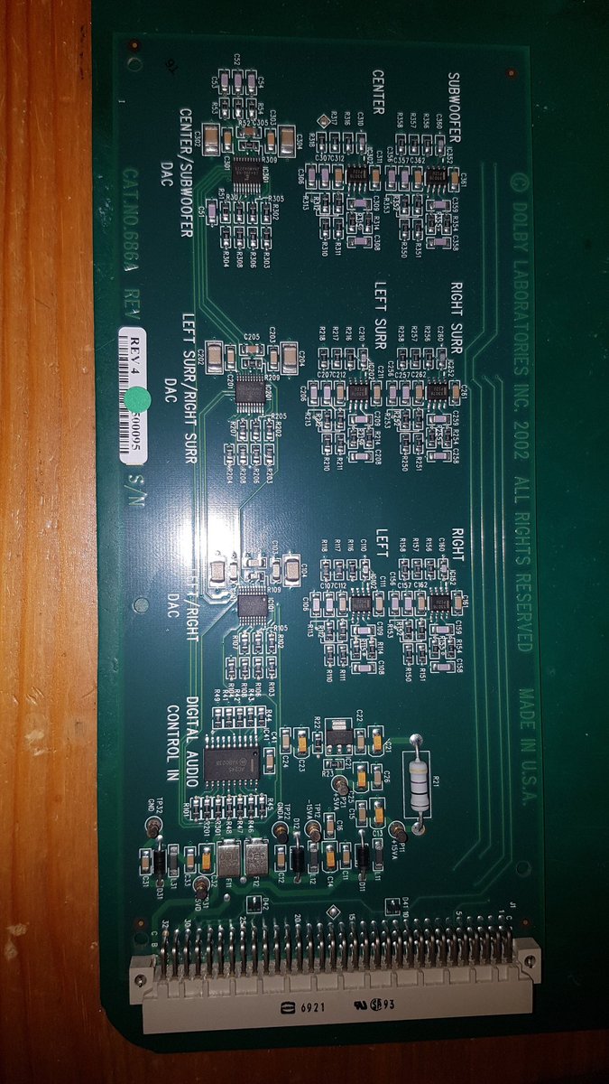 The 6-channel opamp board, and the analog out board.(the analog out board also has some motor detect stuff for the projector, and CP interface.)