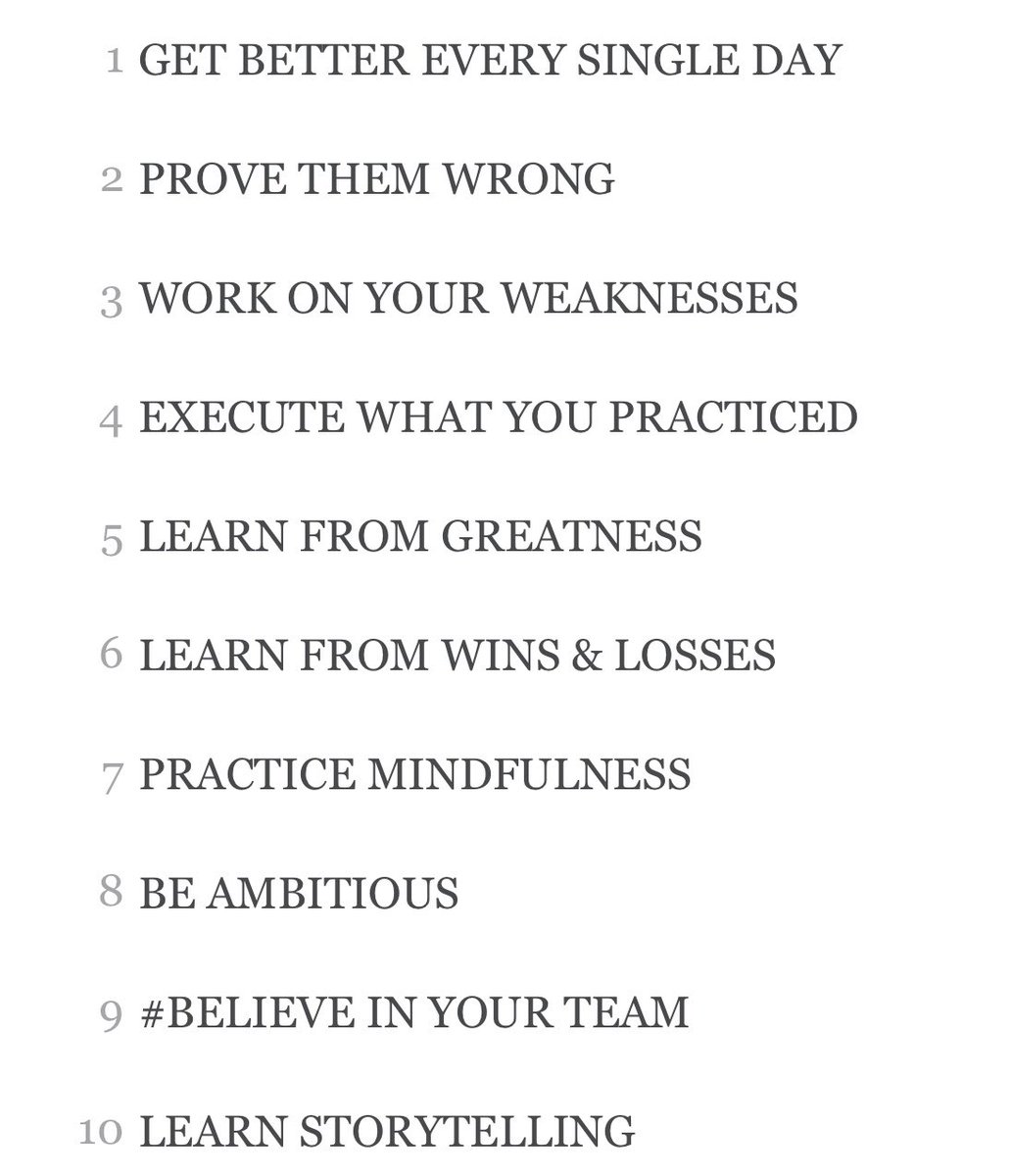 AlanSteinJr's tweet photo. 🔥❤️ Kobe’s 10 Rules for Success 🐍🏀 https://t.co/QHS3FdNWNp
