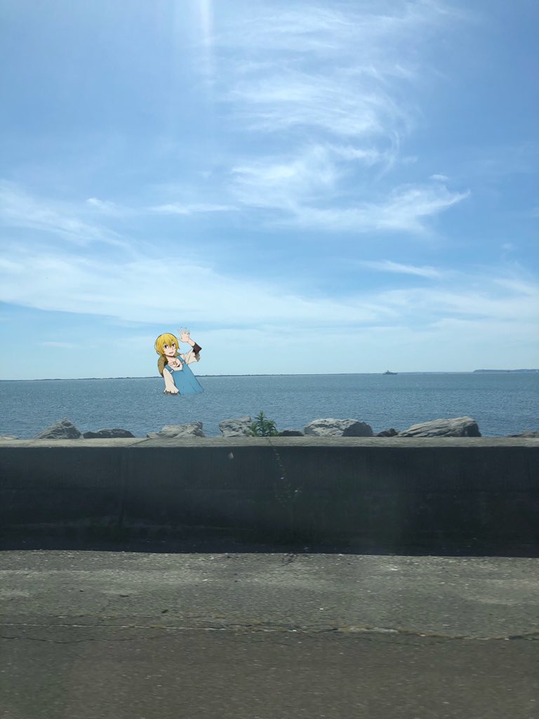 second sighting,,he’s in the water this time