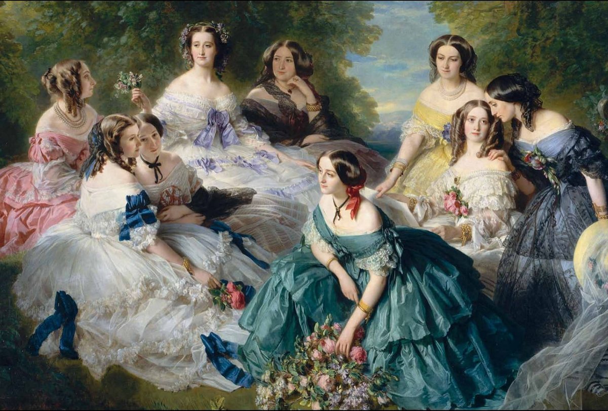 After her marriage, her ladies-in-waiting consisted of six (later more) dames du palais, most of whom were chosen from among the acquaintances to the empress before her marriage.