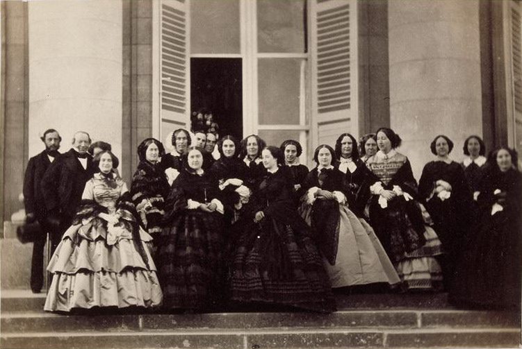 After her marriage, her ladies-in-waiting consisted of six (later more) dames du palais, most of whom were chosen from among the acquaintances to the empress before her marriage.
