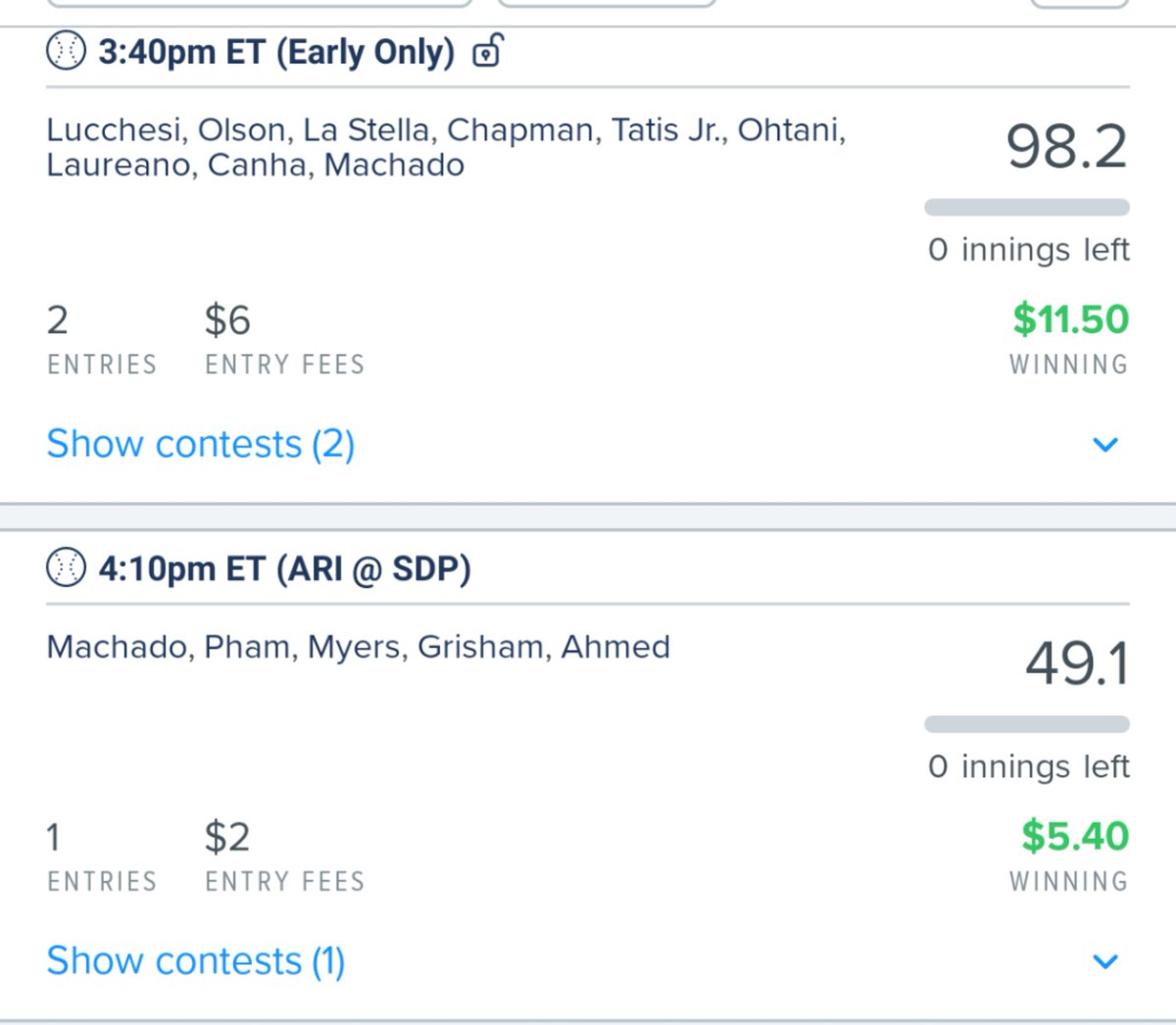 The_Real_G2's tweet photo. @RotoRadarCEO @canofcorn82 with the #earlyonly heat!! #rotoradarmlb https://t.co/8qU8rSuu0F