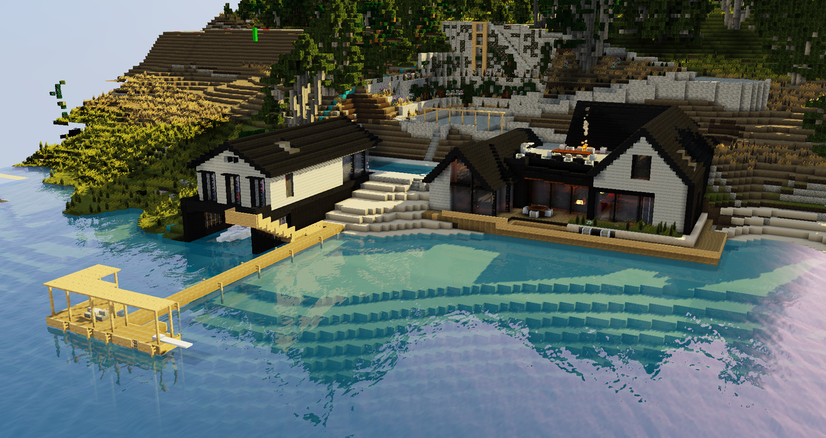 Totallynotme On Twitter So I M Taking A Small Break From The Whitehouse To Build A Lakeside House On Blueprintmcs S New Zealand Map With Ahdahmah You Can Visit It At Warp Nz Kensingtonshores Minecraftbuilds