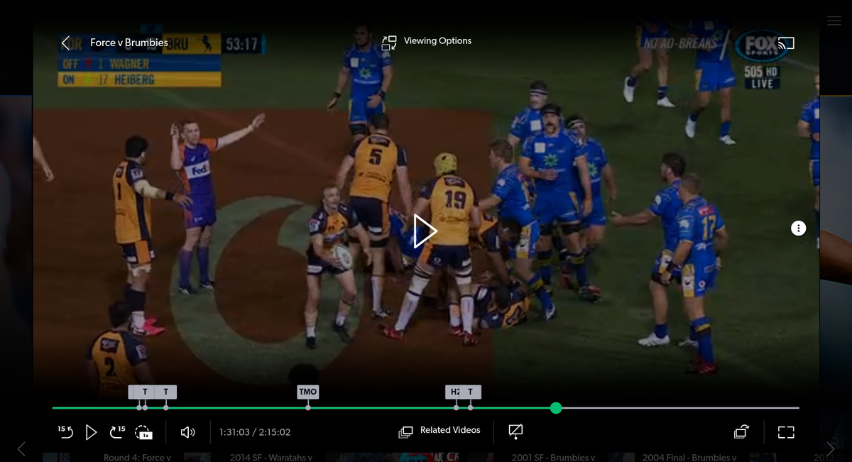 Quick last rant over scrums and the time they waste. Thread. Scrum is awarded at 1.31.01. Great. Now 16 men will be drawn in and there will be space on the field. Great contest coming up lads...