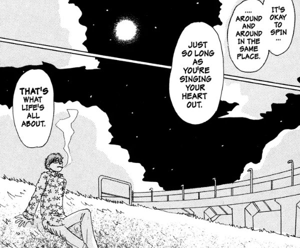 i'm still thinking of all the times that honey and clover was relatable and gave precious advice.. 