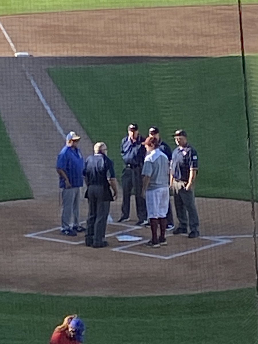 Pretty special day at Principal Park!  Dad got his Hall of Fame plaque right before <a href="/Coach_Griffith/">Griff</a>  &amp; the <a href="/NLBaseball1/">North Linn Baseball</a> take the field!  Thanks to <a href="/IHSAA/">IHSAA</a> <a href="/iahsbb/">Iowa High School Baseball</a> for making this happen! ❤️⚾️❤️ #BaseballFamily