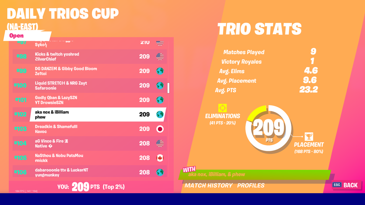 102nd Daily Trio Cup (got glider bug last game) <a href="/iBilliam/">Billy</a>