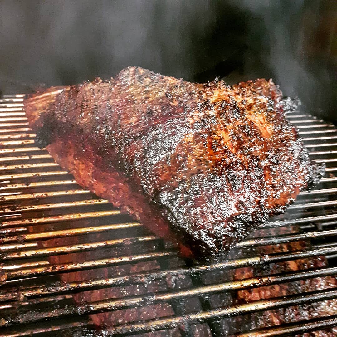 bern_whitehead's tweet photo. Just a bit of brisket on the go today @quarterhousenq low and slow, over and cherry #brisket #BBQ #barbeque https://t.co/jEQqSzjWjk