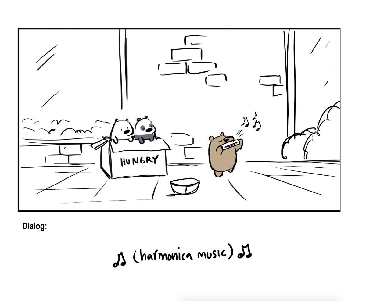 Luckily found a way to sneak in a quick flashback of the baby bears in the pilot 