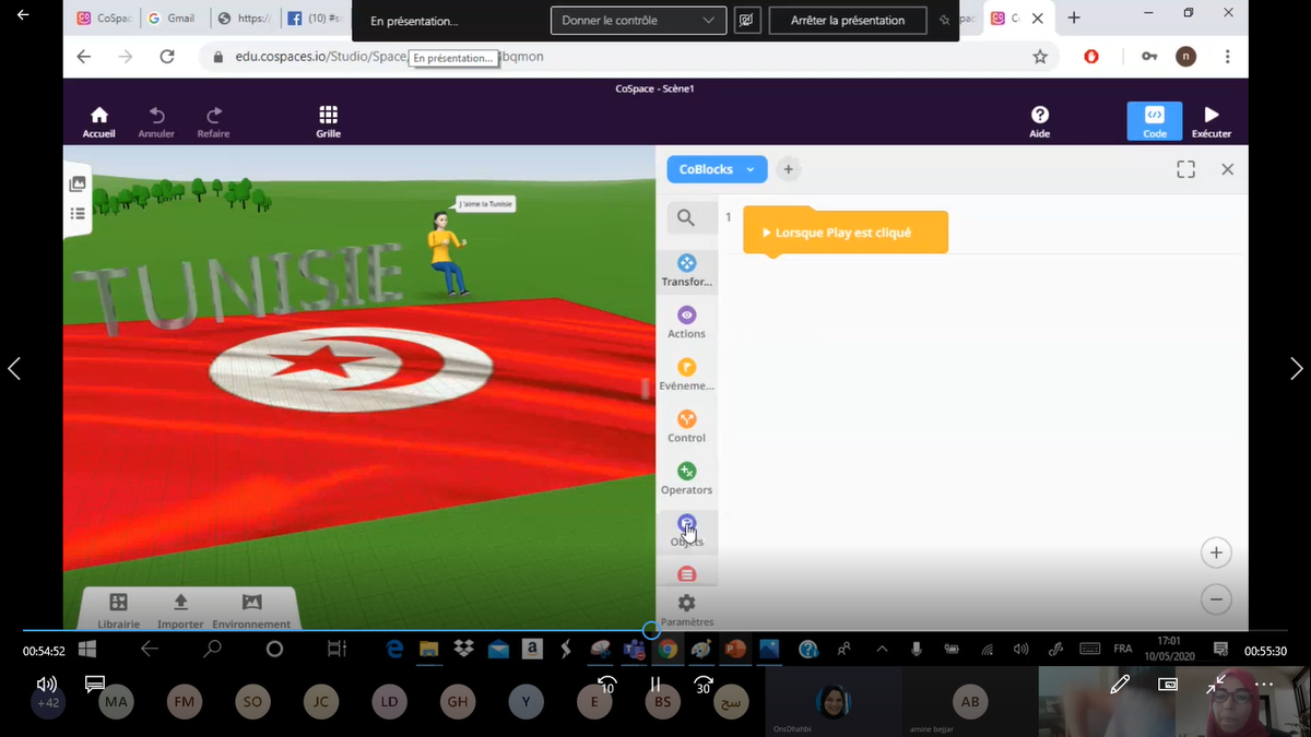 MrabetNajoua's tweet photo. #MicrosoftEDU #CospaceEdu #MicrosoftTeams
Within the framework of the virtual 21st century #pupils #club
A wonderful #training #session with my #students from the time of the #koronawirus #pandemic on completing #projects projects on the platform @CoSpaces_Edu
On May 10, 2020 https://t.co/jwOujqZeJP