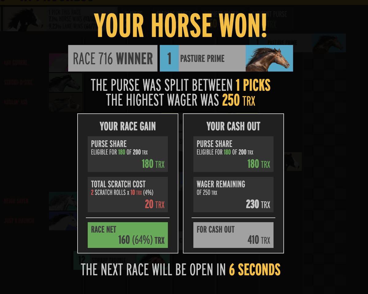 Cryptucky Derby 🐎 #TRX tweet media