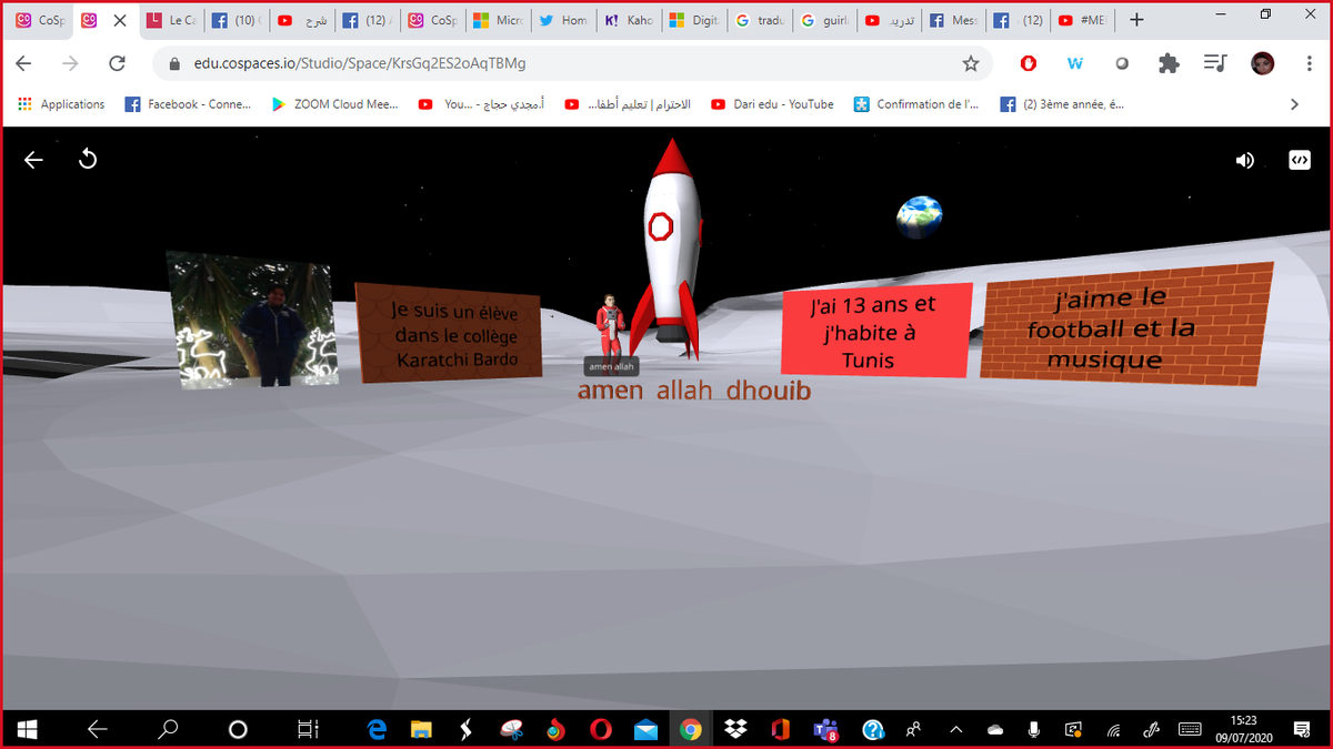 MrabetNajoua's tweet photo. #MicrosoftEdu #Microsoftteams
A new special #meeting with my #Heroes and new #creations on the #platform #CospaceEdu @CoSpaces_Edu https://t.co/wWhjnUcTP3