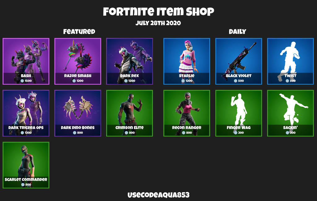 Fortnite Item Shop Now Live