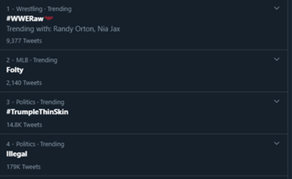 YOU GUYS!

After 1 hour, #trumplethinskin is trending at #3!!!

It's not illegal to RETWEET, to make sure that #LyingTrump sees it and has a Twitter meltdown. 🤣🤣🤣