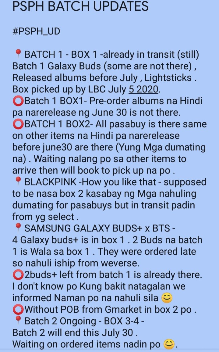 popshop_ph's tweet photo. UPDATES ❣️ #PSPH_UD
Batch 2 Sched
📅DOO: July 28
📅DOP: July 30
📍G.BUDS From supplier
📅DOP: As you order
📍MBOXBT21 BATCH 1 from Malaysia
⭕CLOSED
📅 BALANCE : Aug.18
📍Will open batch 2 https://t.co/SfosdJYc4G