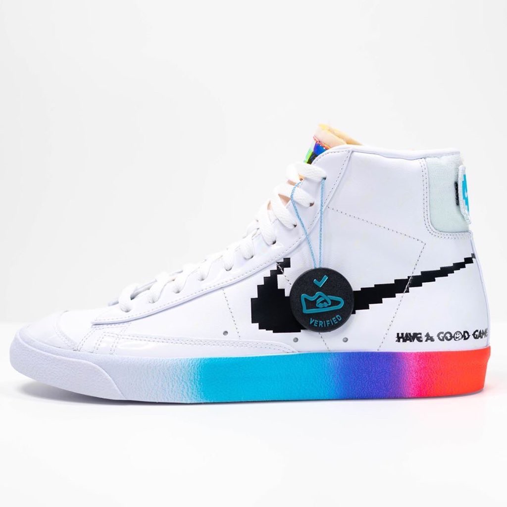 nicekicks's tweet photo. This upcoming Nike Blazer Mid celebrates gamer culture. 🎮👾 https://t.co/TBuk8oFVUf