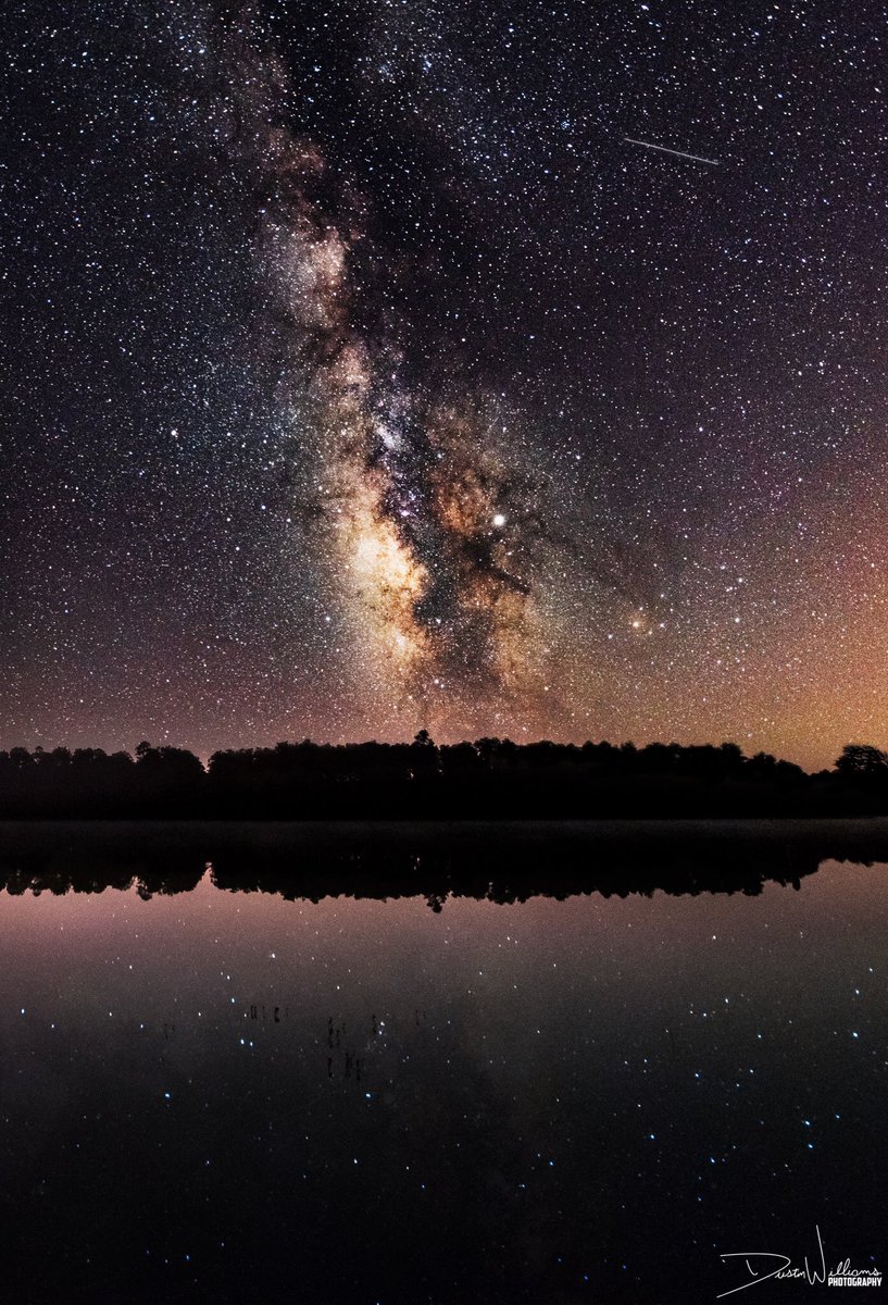 Milky Way shining bright and reflecting on a beautiful Northwest Florida lake!